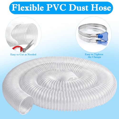 2 1/2" x 10' Dust Collection Hose,Heavy PVC 2.5 Inch Dust Collector photo 12