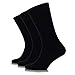 Junix Women’s Crew Dress Rayon from Bamboo Socks 3 Pack Business Casual for Shoe Size 6-9 & 9-12 (Shoe Size:6-9, Black)