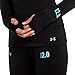 Under Armour Women's UA Base 2.0 Crew, Black/Cortez MD (US 8-10)