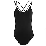 IEFIEL Women Cross Back Ballet Dance Leotard Gymnastic Camisole Bodysuit Costume