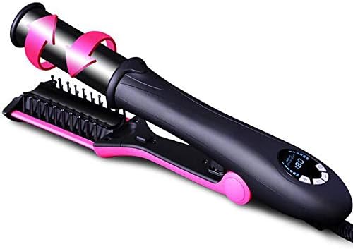 Full-automatic Multi-function Lcd Curling iron Hair straightener curler 2 in 1,Black