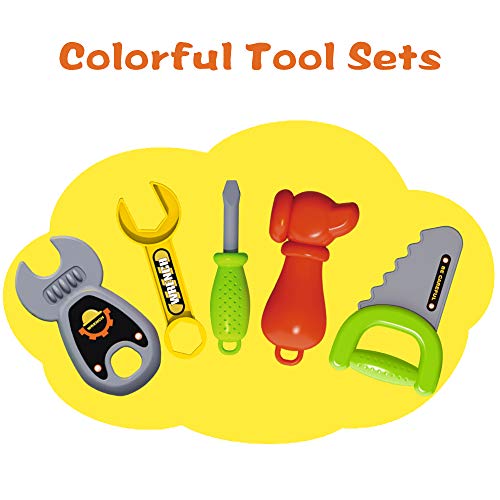 UNIH Kids Tool Sets for Boys Age 24 Childs Carpenter Preschool Fixing