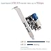 QNINE PCI-E to USB 3.0 Card 2-Port, PCI Express USB 3.0 Hub Controller Adapter with USB 3.0 20-Pin Connector - Expand Another Two USB 3.0 Ports for Desktop PC