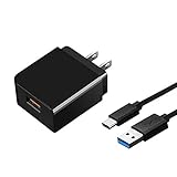 Quick Charge 3.0 18W Wall Charger with Type C Cable for ASUS ZenFone 3/ Deluxe / Ultra / Zoom / Max / Zenpad Z10 / ZT500KL / ZenPad 3S 10 / ASUS ZenPad S 8 Z580CA