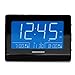 Magnasonic Alarm Clock Radio with USB Charging for Smartphones & Tablets, Auto Dimming, Dual Gradual Wake Alarm, Battery Backup, Auto Time Set, Large 4.8