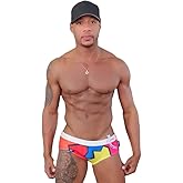 Taddlee Sexy Swimwear Men Swimsuits Swimming Surf Boxer Briefs Trunks Shorts Pad Blue