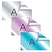 DYMO LetraTag Labeling Tape for LetraTag ABEL Makers, Black Print on Pink, Blue and Silver Metallic Tapes, 1/2'' W x 13'' L, 3 Rolls (1741827)