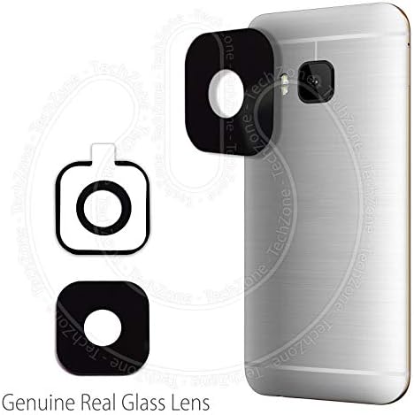 iTechZone New HTC ONE M9 Real Glass Rear Back Camera Replacement Lens Cover With Adhesive
