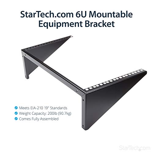 image for StarTech.com 6U Wall Mount Patch Panel Bracket - 19 in - Steel - Verti