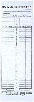 Indoor and Outdoor Bowls Scorecards, 50 Pack – BigaMart