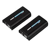 KOOKYE HDMI Extender LKV373A V3.0 RX Receiver TX Sender Over Single Cat5/5e/6 Ethernet Cable Up To 390 Feet Supports 1080P, HD Audio, Deep Color For HD DVD PS3