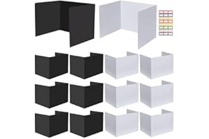 Ayuanb Students Waterproof Partitions Classroom Plastic Dividers Supplies-12 Pack Easy Clean Privacy Desk Dividers, Privacy Shields Folder for Students, Desk Privacy Panel (17 x 14 x 13.5 Inch)