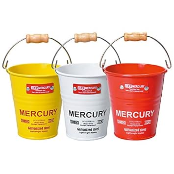 Amazon Co Jp マーキュリー Mercury ブリキ ミニバケツ 3個セット