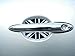 Fits Mini Cooper Black and White British Flag Auto Accessory Door Handle Trim Molding Scratch Cover Guards 2 Door Pack
