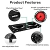 CUSIMAX-Double-Electric-Hob-Portable-Ceramic-Hot-Plate-Double-Camping-Hob-Infrared-Cooktop-Electric-Hob-with-Dual-Temperature-Control-Crystal-Glass-Plate-Easy-to-Clean-Black-Steel-2400W CUSIMAX Double Electric Hob, Portable Ceramic Hot Plate, Double Camping Hob Infrared Cooktop Electric Hob with Dual Temperature Control, Crystal Glass Plate Easy to Clean, Black Steel, 2400W