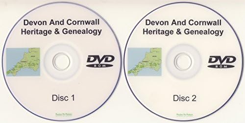 Devon & Cornwall Genealogy DVD-ROM 2 Disc Set of PDF eBooks Heritage Family Tree Software Ancestry