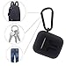 AirPods Case, Accessories Set/AirPods Ear Hook/AirPods Watch Band Holder/Keychain/AirPods Strap/Silicone Cover/Best Kit XORDING for Apple AirPods 1 or AirPods 2 Charging (Black Kit)