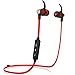Symphonized XTC Red Wireless In-Ear Headphones - Bluetooth 4.0 Earbuds with Earhooks, Running Earbuds, Noise Isolating, 7-Hour Battery Life, Red