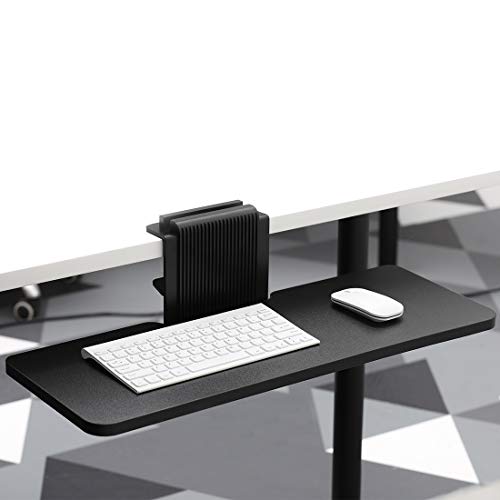 JENOSWEIN Clamp on Keyboard Tray Under Desk 26" Platform Fits Full Size