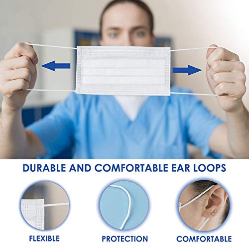 Disposable Face Masks 3 Ply Disposable Face Masks Level 3 White Fave