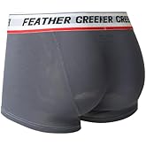 Feelonger Men's Bulge Boxer Briefs Ice Silk Comfort Separate Pouch Trunks Underwear