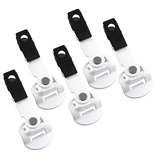 Box of 5: White Universal Clip for Vocera Communications Badge B3000. 230-01985
