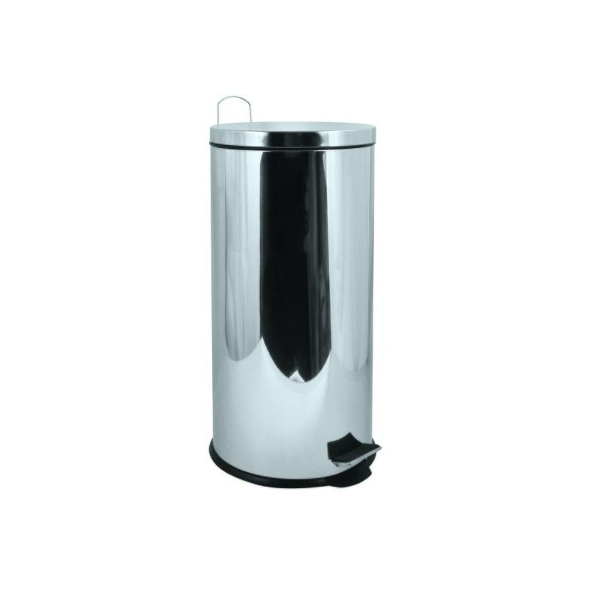 MSV Pedal Bin, Silver, 30 Litre