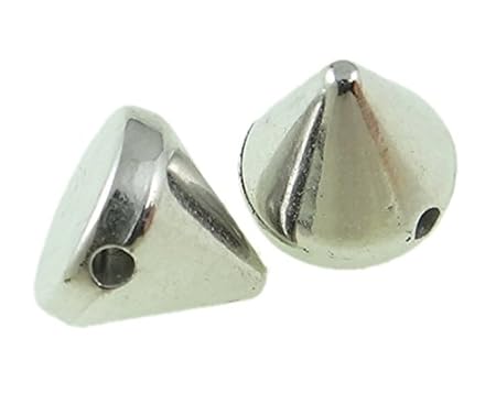 400 CCB SPIZT Gothic Punk KILLERNIETEN ZIERNIETEN SPIKE 6mm SILBER BPS 4-600