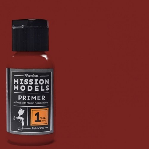 Mission Models Premium Hobby Paints - Red Oxide Primer (1oz bottle)