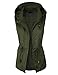 makeitmint Women's Anorak Military Utility Jacket Vest w/Drawstring [S-3XL]