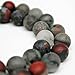 Lynxus Matte Natural Africa Red Jasper Loose Beads 10mm 37 Beads Per 15.5