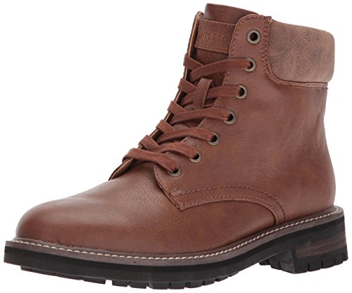 Tommy Hilfiger Men's Horus Combat Boot, Cognac, 8 Medium US