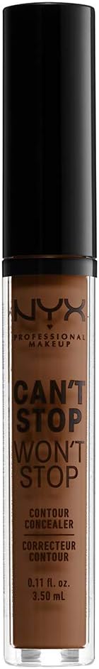 NYX Can’t Stop Won’t Stop Contour Concealer Mocha 24HR Matte Full Coverage view 2