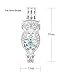 10pcs Grace Owl Pearl Cage Bright Silver Beads Cage Locket Pendant Jewelry Making-for Oyster Pearls, Essential Oil Diffuser, Fun Gifts (Owl)