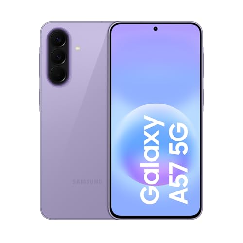 Samsung Galaxy A57 5G, 256GB, 3 anni di Garanzia, Smartphone sottile, Cerchia e Cerca, Gomma Oggetto, Volto Migliore, Tripla Camera, IP68, 5.000 mAh, Awesome Lilac [Versione Italiana]