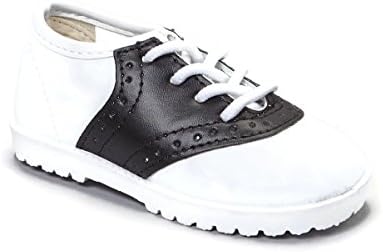Pitter Patter Childrens Saddle Shoe 4 Colors Available (Infant/Toddler) Black 8 M US Toddler