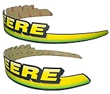 New Kumar Bros USA LH & RH Upper Hood Decal Set Replaces AM122823 fits John Deere LT133 LT155 LT166 LTR155 LTR166