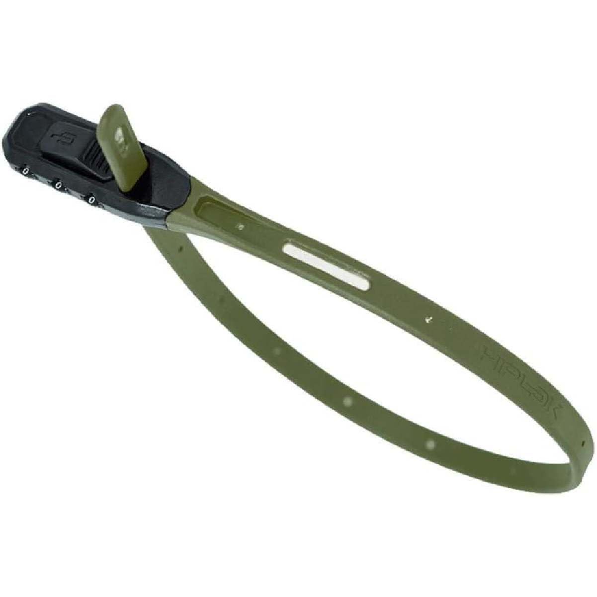 Hiplok Z LOK Combo Bike Lock - Green. 3 Digit Combination Bicycle Lock/Helmet Lock/Accessory Lock. Lightweight, Steel Core. 43cm x 1.5cm x 1cm