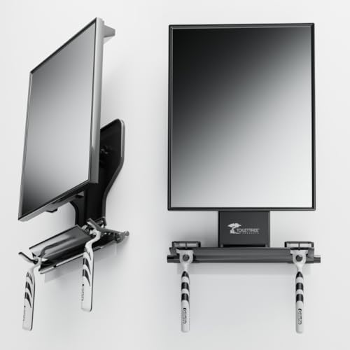 ToiletTree Products Fogless Shower Mirror - Anti-Fog Mirror - Adjustable Shaving Mirror with a Squeegee - Rust-Proof, Impact-Resistance Bathroom Shower Mirror - Tall