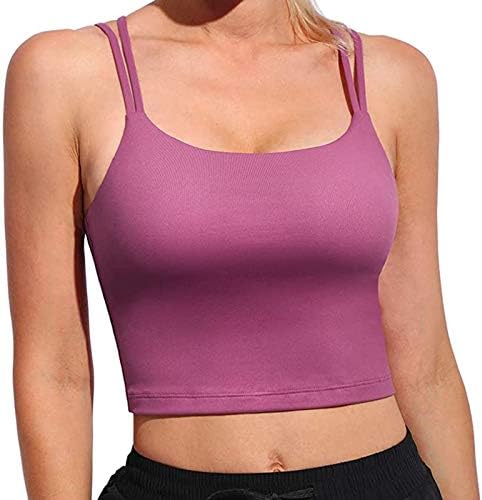 Jikial Women’s Inner Camisole, Tank Top, Inner Wear, Sweat Absorbent, Breathable, Soft, Comfortable to Touch, Comfortable Yoga Wear, Women’s Top, Thin Cord X Design, Camisole, Cute, Bra Top, Sweat Absorbent, Quick Drying, Beautiful Back, Athletic Bra, Beautiful Silhouette