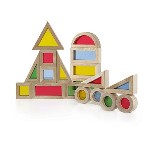 Guidecraft Jr. Rainbow Block 20 Piece Set