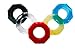 Screwballs Cockring by Oxballs (Red Clear)
