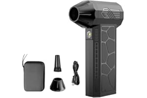 Wooswen Powerful Turbo Blower Fan High-Speed Wind Turbine Blower 130000 RPM 3 Adjustable Speed Air Duster for Car Computer Ke