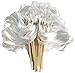 50PCS Ribbon Wands with Triple Ribbon and Silver Bell Party Wand Party Favors Streamers Ribbon Sticks Magic Fairy Wands for Wedding Decors
