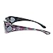 Polarized Sunglasses Fit Over Glasses for Small Glasses Oval Frame Floral Print
