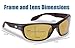 Flying Fisherman Unisex-Adult Cayo Sunglasses, Matte Bronze Frames/Yellow-Amber Lenses, Medium