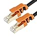 VANDESAIL Ethernet Cable 30FT, Strengthened Premium CAT7 Patch Cable RJ45 Shielded SSTP LAN Network Cord Gold Lead for Switch/Router/Modem/Patch Panel