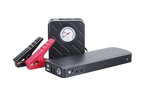 Strength Jump Starter Kit Portable 18000mAh with Aluminum Alloy Shell Emergency Car Battery Booster Lithium Power Pack for 12V,16V,19V Vehicles With Air Pump