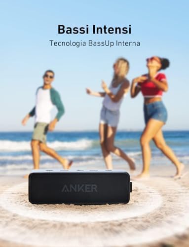 Soundcore 2 di Anker, Cassa Bluetooth Portatile 12 W, IPX7, 24 Ore