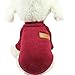 Pet Clothes for Small Dog Girl Dog Boy Soft Warm Fleece Clothing Winter (S, Wine Red)